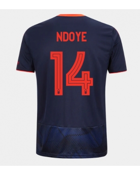 Nottingham Forest Dan Ndoye #14 Maglia Gara Terza Repliche 2025-26 Maniche Corte
